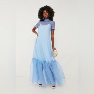 STAUD, Calluna Dress in French Blue, Size XL